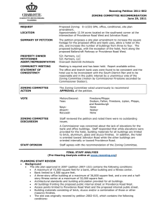 Rezoning Petition 2011-002 ZONING COMMITTEE RECOMMENDATION June 29, 2011 REQUEST