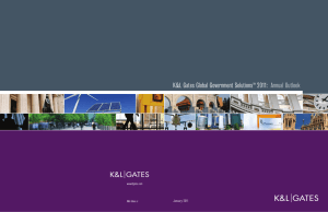 K&amp;L Gates Global Government Solutions 2011: Annual Outlook January 2011