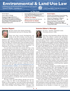 Interim Editor’s Message Section Report