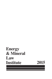 Energy &amp; Mineral Law 2015