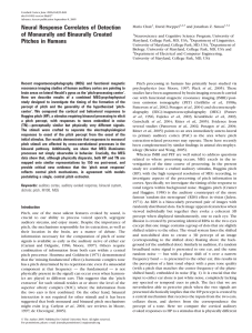 Neural Response Correlates of Detection of Monaurally and Binaurally Created