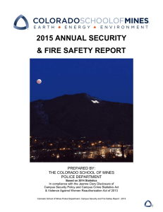 2015 ANNUAL SECURITY &amp; FIRE SAFETY REPORT PREPARED BY: