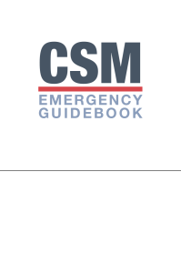 CSM EmErgEncy g u i d E b o o k