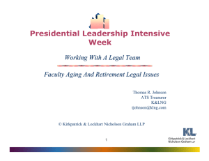 Presidential Leadership Intensive Week Working With A Legal Team