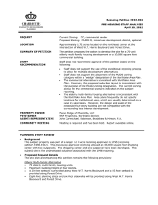 Rezoning Petition 2012-024 PRE-HEARING STAFF ANALYSIS April 16, 2012