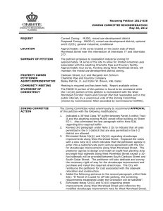 Rezoning Petition 2012-038 ZONING COMMITTEE RECOMMENDATION May 30, 2012