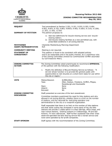 Rezoning Petition 2012-066 ZONING COMMITTEE RECOMMENDATION May 30, 2012