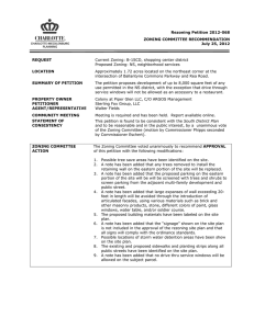 Rezoning Petition 2012-068 ZONING COMMITTEE RECOMMENDATION July 25, 2012