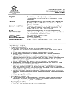 Rezoning Petition 2012-070 PRE-HEARING STAFF ANALYSIS January 22, 2013