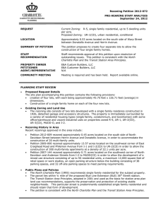 Rezoning Petition 2012-072 PRE-HEARING STAFF ANALYSIS September 24, 2012