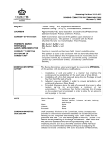 Rezoning Petition 2012-072 ZONING COMMITTEE RECOMMENDATION October 3, 2012