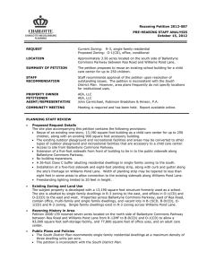 Rezoning Petition 2012-087 PRE-HEARING STAFF ANALYSIS October 15, 2012