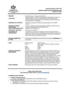 Rezoning Petition 2012-100 ZONING COMMITTEE RECOMMENDATION January 9, 2013