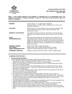 Rezoning Petition 2013-002 PRE-HEARING STAFF ANALYSIS April 15, 2013