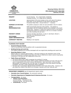 Rezoning Petition 2013-013 PRE-HEARING STAFF ANALYSIS February 18, 2013