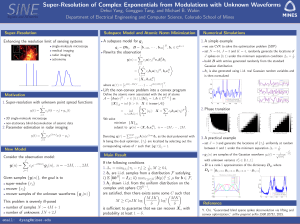 SINE Super-Resolution of Complex Exponentials from Modulations with Unknown Waveforms