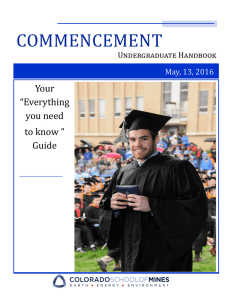 COMMENCEMENT Your “Everything you need