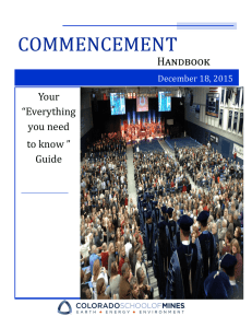 COMMENCEMEN T  Handbook