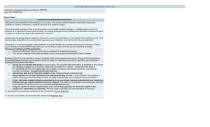 Institutional Characteristics 2010-11 Institution: Colorado School of Mines (126775) User ID: P1267751 Overview