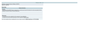 Finance 2011-12 Institution: Colorado School of Mines (126775) User ID: P1267751 Overview