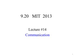 9.20   MIT  2013 Lecture #14 Communication