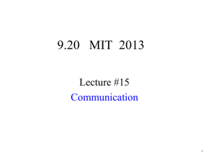 9.20   MIT  2013 Lecture #15 Communication