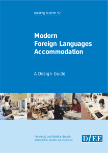 Modern Foreign Languages Accommodation A Design Guide