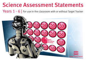 Science Assessment Statements Years 1 - 6 |