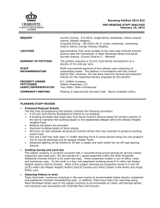 Rezoning Petition 2013-022 PRE-HEARING STAFF ANALYSIS February 18, 2013