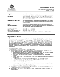 Rezoning Petition 2013-024 PRE-HEARING STAFF ANALYSIS October 21, 2013