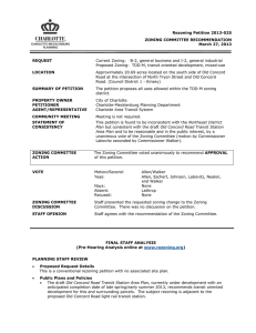 Rezoning Petition 2013-025 ZONING COMMITTEE RECOMMENDATION March 27, 2013