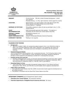 Rezoning Petition 2013-042 PRE-HEARING STAFF ANALYSIS May 20, 2013