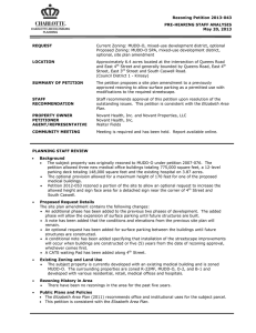 Rezoning Petition 2013-043 PRE-HEARING STAFF ANALYSIS May 20, 2013