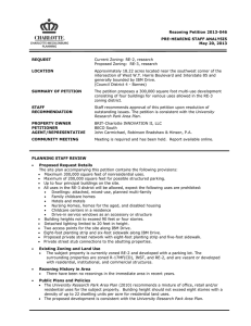 Rezoning Petition 2013-046 PRE-HEARING STAFF ANALYSIS May 20, 2013