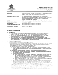 Rezoning Petition 2013-050 PRE-HEARING STAFF ANALYSIS May 20, 2013