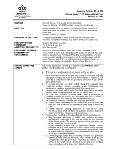 Rezoning Petition 2013-069 ZONING COMMITTEE RECOMMENDATION January 6, 2014