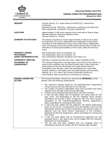 Rezoning Petition 2013-071 ZONING COMMITTEE RECOMMENDATION January 6, 2014