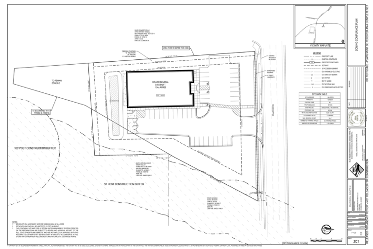  ZONING COMPLIANCE PLAN VICINITY MAP NTS 