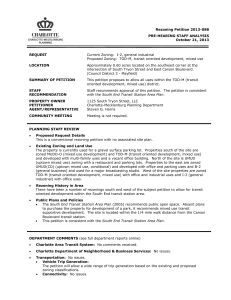 Rezoning Petition 2013-068 PRE-HEARING STAFF ANALYSIS September 16, 2013