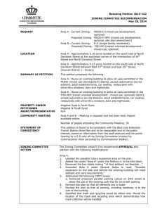 Rezoning Petition 2013-102 ZONING COMMITTEE RECOMMENDATION May 28, 2014