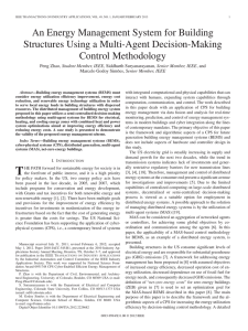 An Energy Management System for Building Structures Using a Multi-Agent Decision-Making