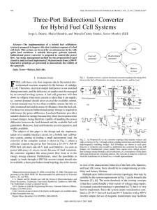 Three-Port Bidirectional Converter for Hybrid Fuel Cell Systems , Senior Member, IEEE