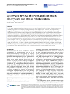 Systematic review of Kinect applications in elderly care and stroke rehabilitation