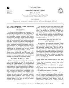 Technical Note Engineering Stratigraphic Columns