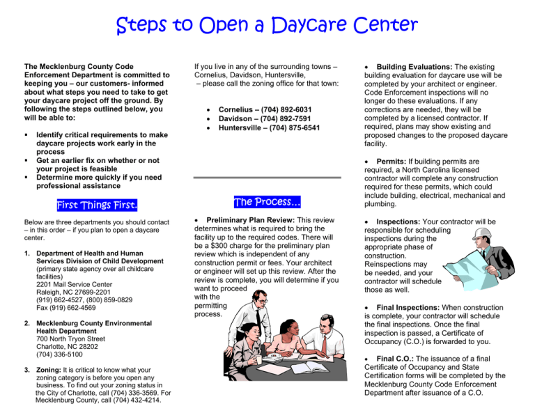 Steps To Open A Daycare Center