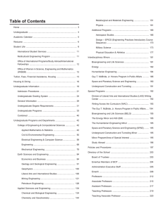 Table of Contents