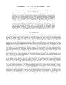 Modelling the “Pop” in Winter Terrain Park Jumps J. A. McNeil