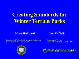 Creating Standards for Winter Terrain Parks