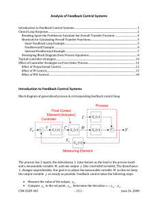 Analysis of Feedback Control Systems