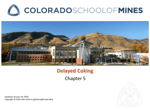 Delayed Coking Chapter 5 Updated: January 26, 2016